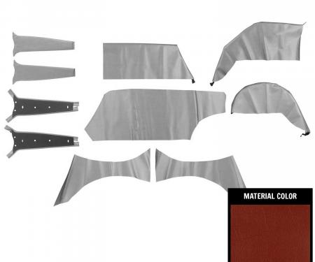 PUI Interiors 1963-1964 Chevrolet Impala 4 Door Wagon Red Cargo Cover 62BRW64R