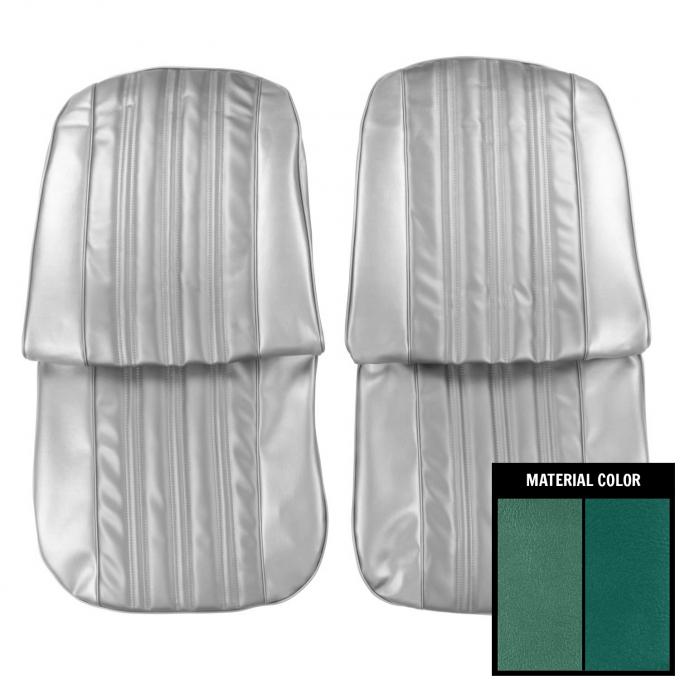 PUI Interiors 1966 Chevrolet Impala/SS 2 Tone Aqua Front Bucket Seat Covers 66BS05U
