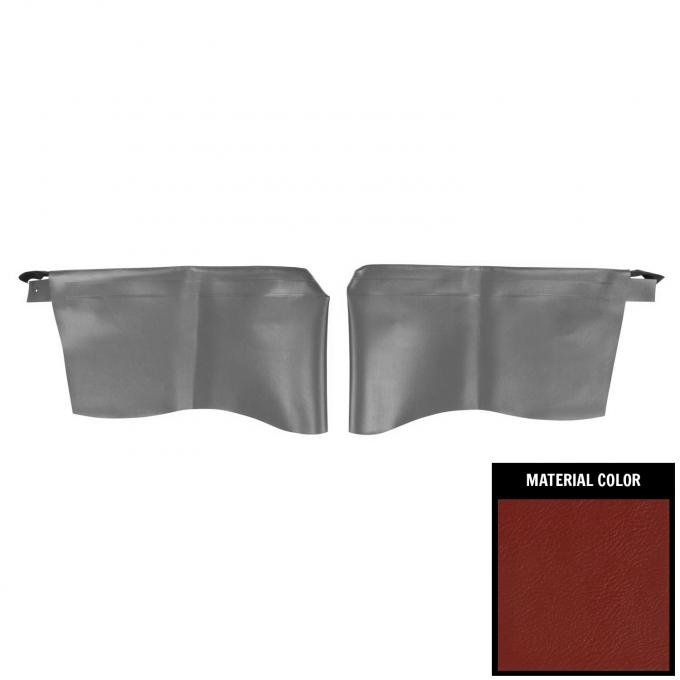 PUI Interiors 1965 Chevrolet Impala SS Hardtop Red Rear Arm Rest Covers 65BR30C