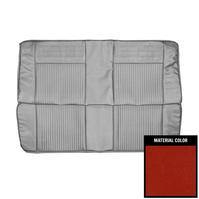 PUI Interiors 1962 Chevrolet Nova 2 Door Sedan Bright Red Rear Bench Seat Cover 62XS63T