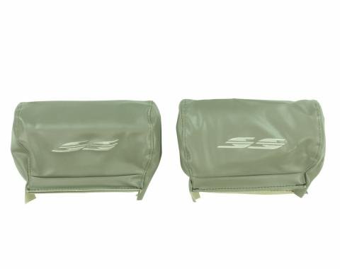PUI Interiors 1994-1996 Chevrolet Impala SS 9 3/8ths Gray Head Rest Covers 94BHGLU-2