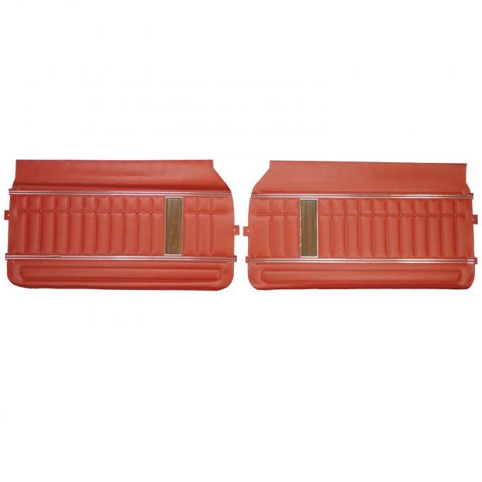 PUI Interiors 1970 Chevrolet Impala Red Front Door Panels 70BDN31
