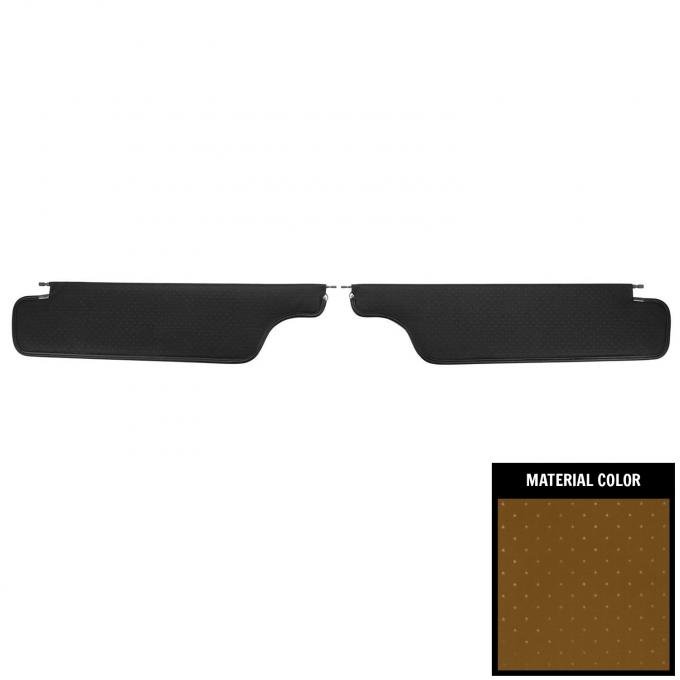 PUI Interiors 1965 Pontiac Bonneville/Catalina Hardtop Saddle Star Sun Visors SV15108CC