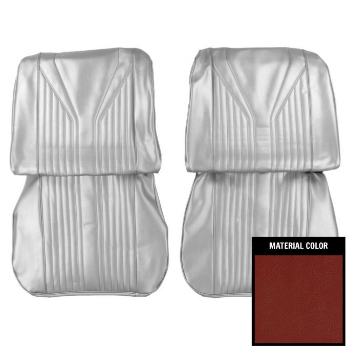 PUI Interiors 1965 Chevrolet Impala/SS Red Front Bucket Seat Covers 65BS30U
