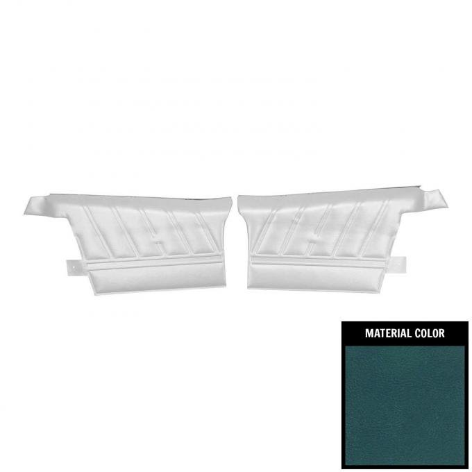 PUI Interiors 1968 Chevrolet Impala SS, Convertible Pre-Assembled Medium Blue Rear Dood Panels 68BD17V-P