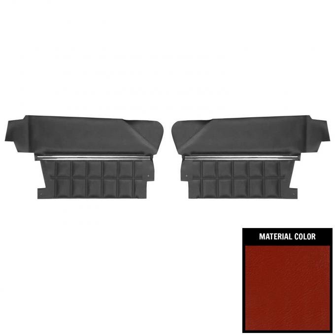 PUI Interiors 1970 Chevrolet Impala Convertible Red Rear Door Panels 70BDN31V