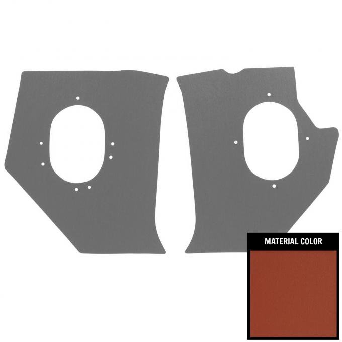 PUI Interiors 1958 Chevrolet Impala Red Kick Panel 58BK67