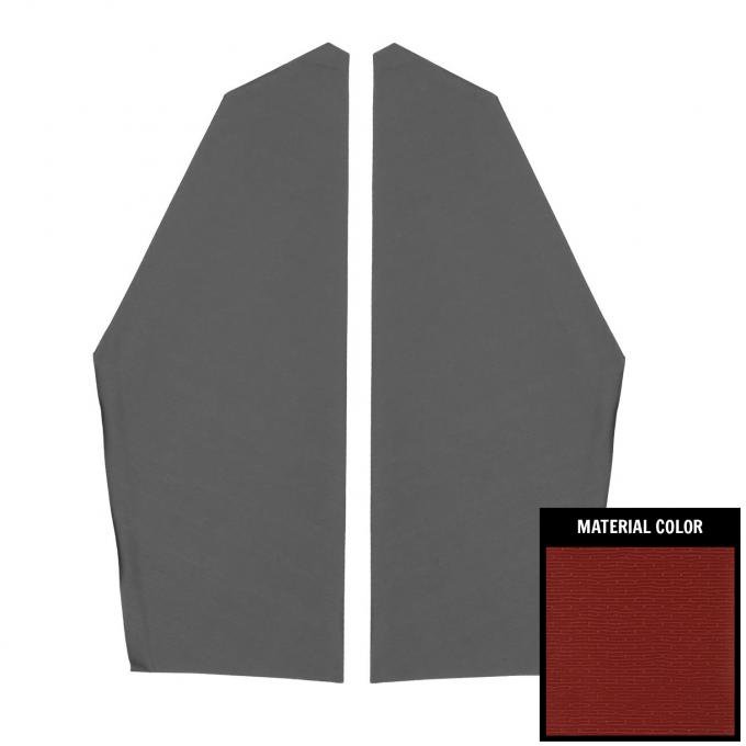 PUI Interiors 1967 Chevrolet Impala Dark Red Surrey Earmuff Boards 67BHB103S