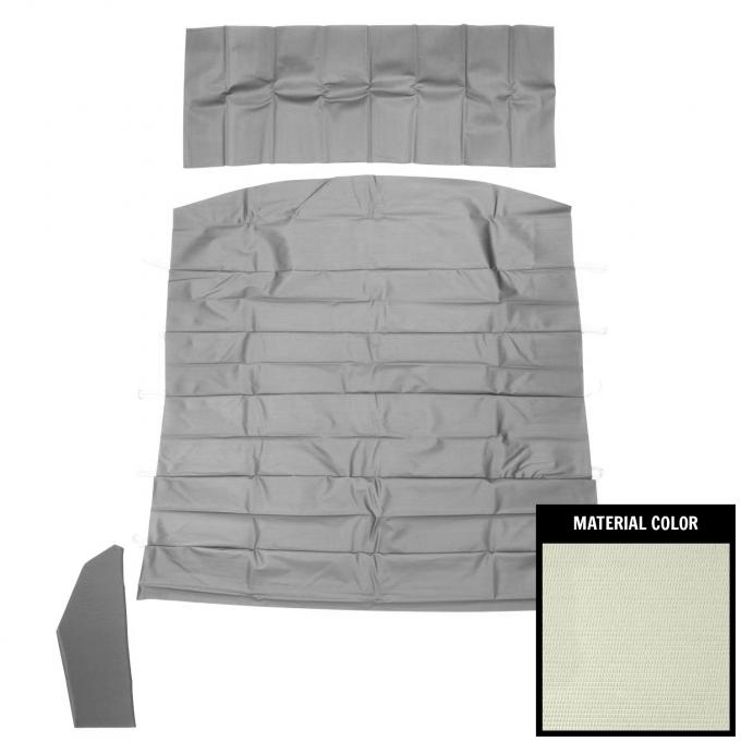 PUI Interiors 1967 Chevrolet Impala Hardtop White Ribbed Headliner 67BH101R