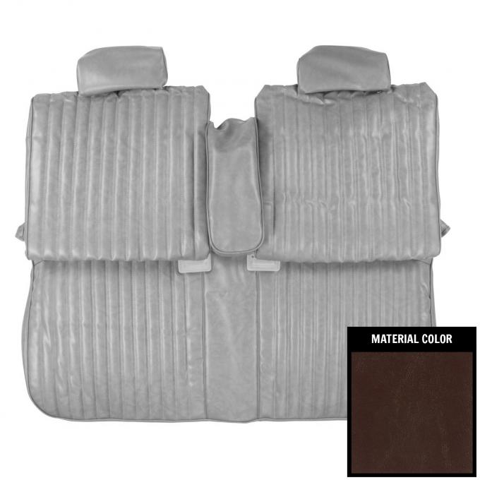 PUI Interiors 1981 Chevrolet Monte Carlo Claret Front Bench W/ Arm Rest Seat Cover 81MS01B1