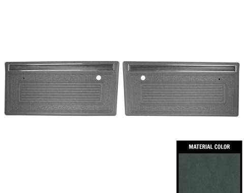 PUI Interiors 1970-1971 Chevrolet Truck Pre Assembled Gray Front Door Panels 70TDZ02P