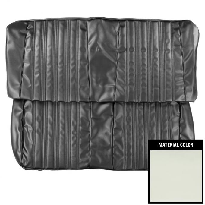 PUI Interiors 1966 Chevrolet Impala 4-Door White Front Bench Seat Cover 66BS4D37B