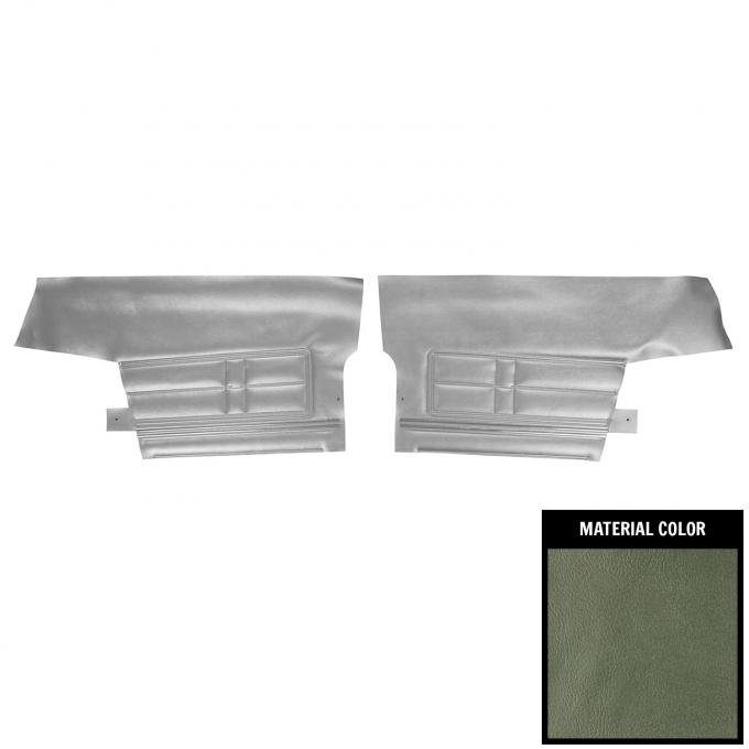 PUI Interiors 1967 Chevrolet Impala Convertible Aqua Rear Door Panels 67BD02V