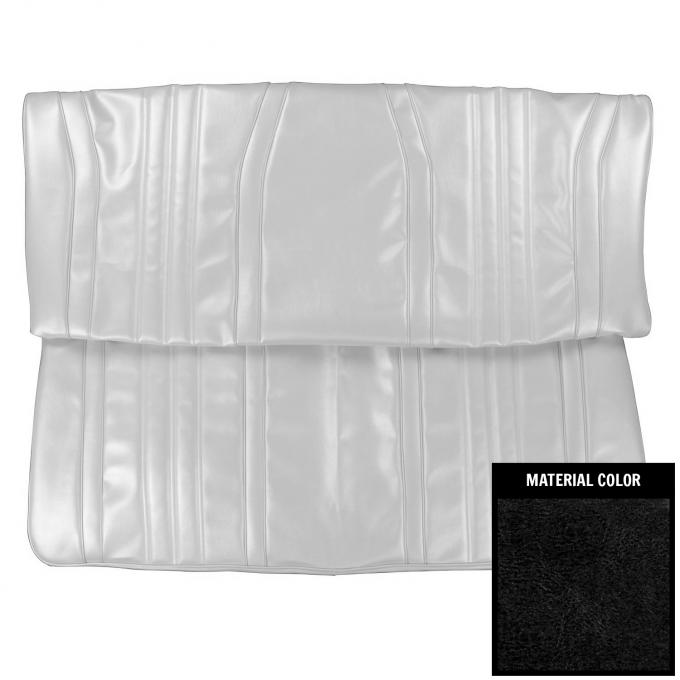 PUI Interiors 1968 Chevrolet Impala/SS Convertible Black Rear Bench Seat Cover 68BS10V