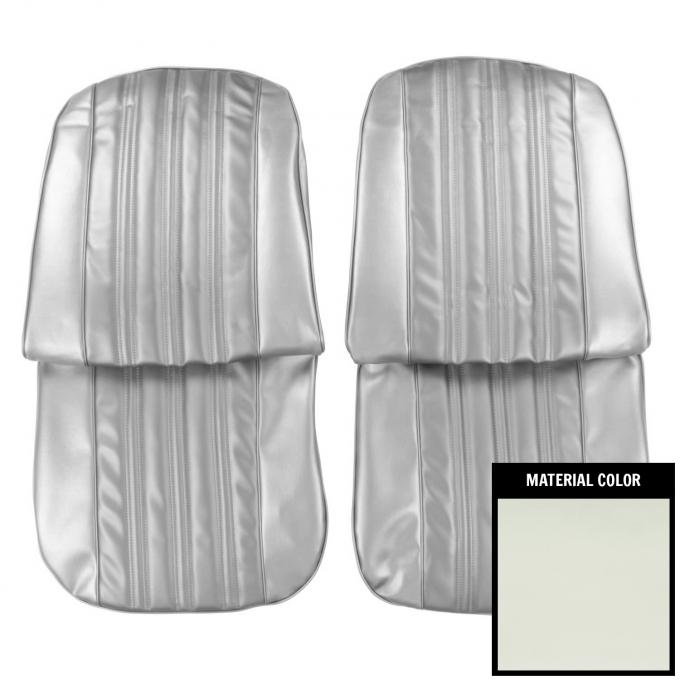 PUI Interiors 1966 Chevrolet Impala/SS White Front Bucket Seat Covers 66BS37U