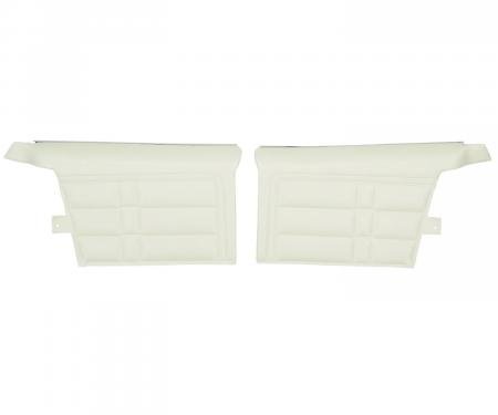 PUI Interiors 1966 Chevrolet Impala SS Convt Pre-Assembled White & Black Rear Door Panels 66BD37V-P