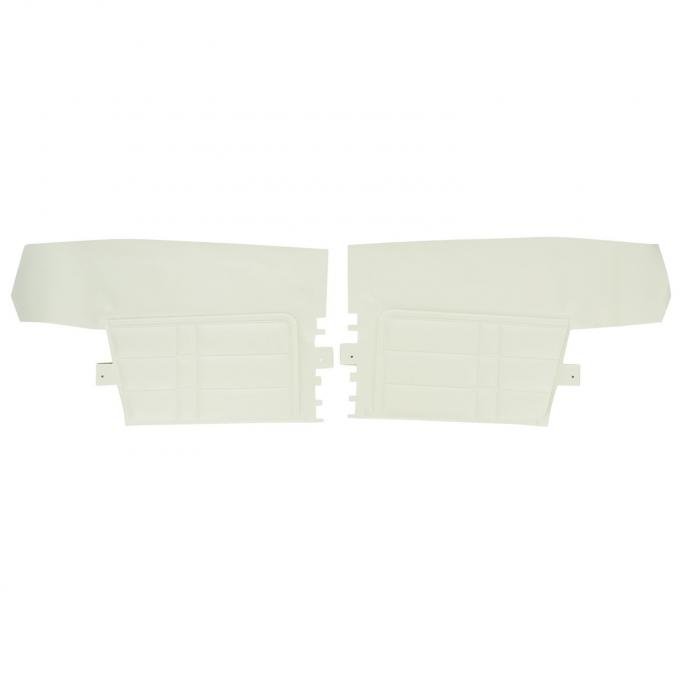 PUI Interiors 1966 Chevrolet Impala/Convertible White/Black Rear Door Panels 66BD37V