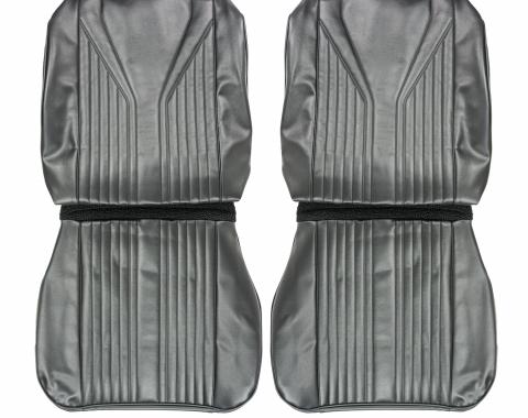 PUI Interiors 1965 Chevrolet Impala/SS Black Front Bucket Seat Covers 65BS10U