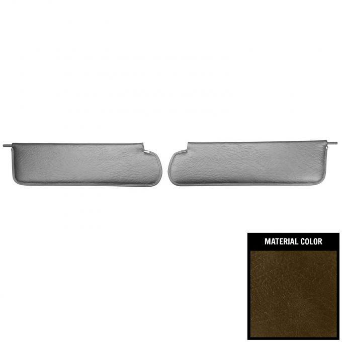 PUI Interiors 1969-1972 Chevrolet/GMC Truck Dark Saddle Sun Visors SV2342