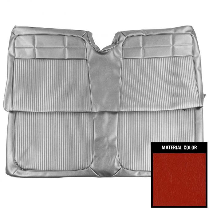 PUI Interiors 1962 Chevrolet Impala Hardtop Red Rear Bench Seat Cover 62BS63C