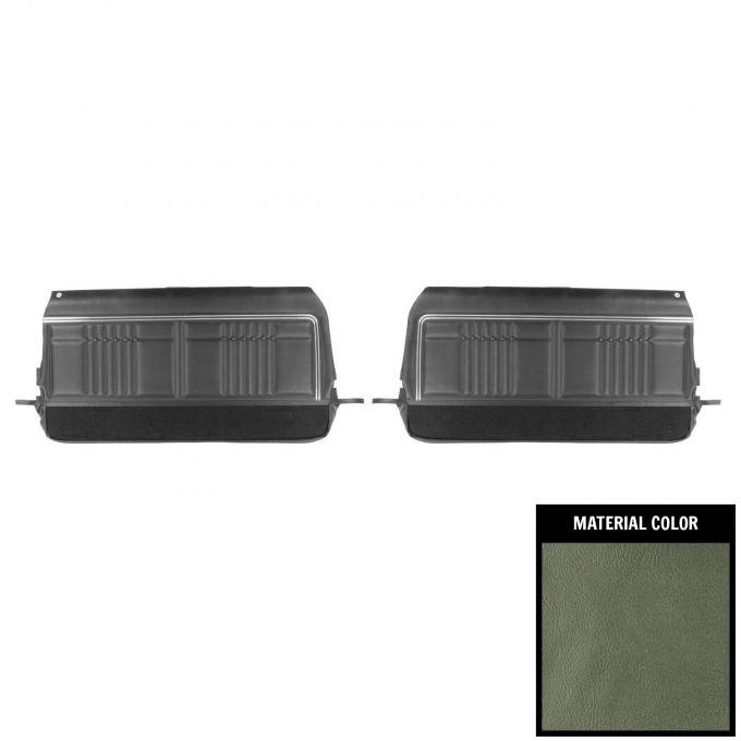 PUI Interiors 1968 Chevrolet Impala Custom Pre-Assembled Light Aqua Front Door Panels 68BDN02-P