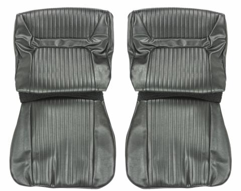 PUI Interiors 1964 Chevrolet Impala/SS Black Front Bucket Seat Covers 64BS55U