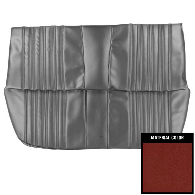 PUI Interiors 1966 Chevrolet Impala 4 Door Sedan Red Rear Bench Seat Cover 66BS4D30C