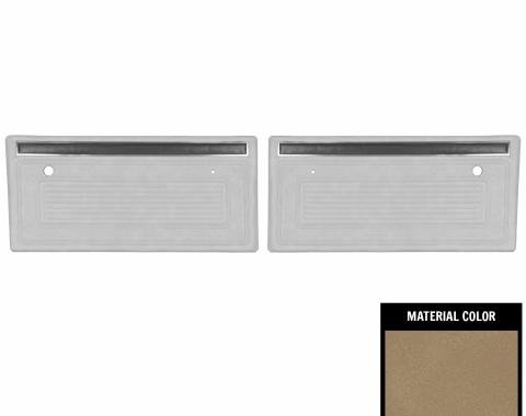 PUI Interiors 1970-1971 Chevrolet Truck Pre Assembled Sandalwood Front Door Panels 70TD41P