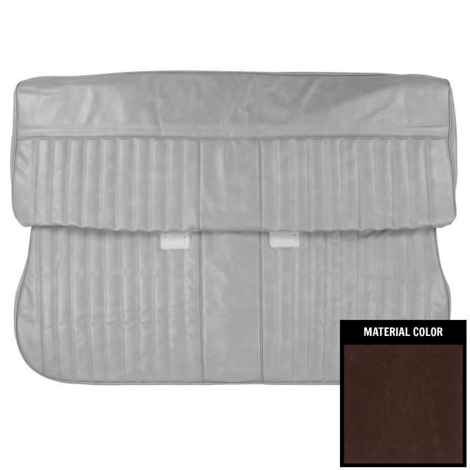 PUI Interiors 1982-1987 Chevrolet Truck Maroon Front Bench Seat Cover 82TS01B