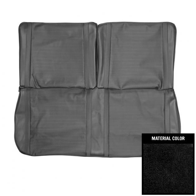 PUI Interiors 1967 Chevrolet Nova Black Front Bench Seat Cover 67XS10BS
