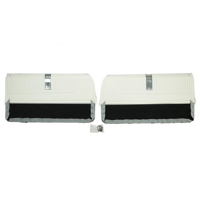 PUI Interiors 1965 Chevrolet Impala SS Pre-Assembled White & Black Front Door Panels PD553