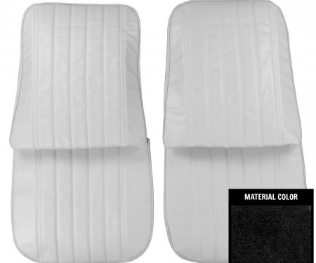 PUI Interiors 1971-1972 Chevrolet Monte Carlo Black Front Bucket Seat Covers 71MS10U