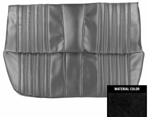 PUI Interiors 1966 Chevrolet Impala 4 Door Sedan Black Rear Bench Seat Cover 66BS4D10C