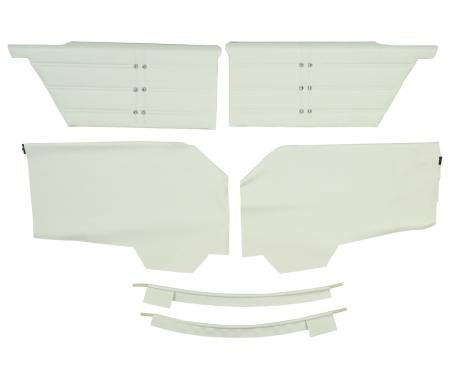 PUI Interiors 1963 Chevrolet Impala/SS Hardtop Pre-Assembled White Rear Door Panels 63BD69CP