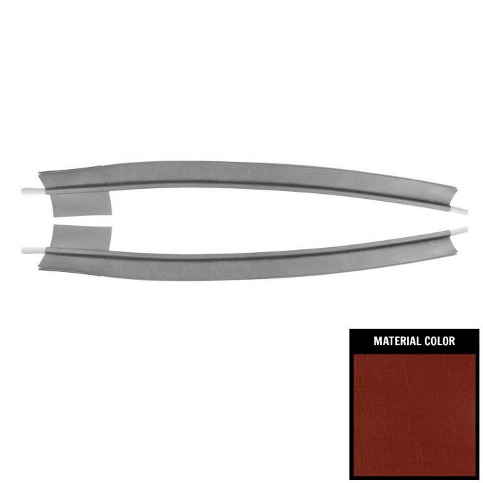 PUI Interiors 1962-1964 Chevrolet Impala Coupe/Convertible Rear Dark Red Windlace 62BWL64C