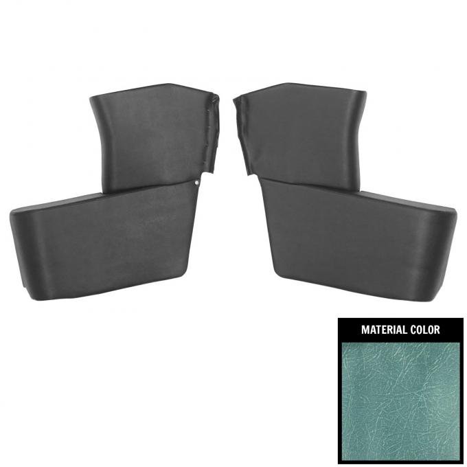 PUI Interiors 1962-64 Chevrolet Corvair Convertible Light Blue Rear Arm Rest Covers 62RR56
