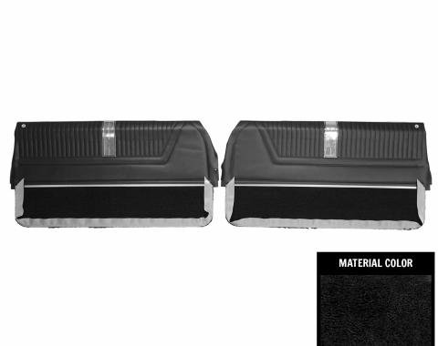 PUI Interiors 1965 Chevrolet Impala SS Pre-Assembled Black Front Door Panels PD550