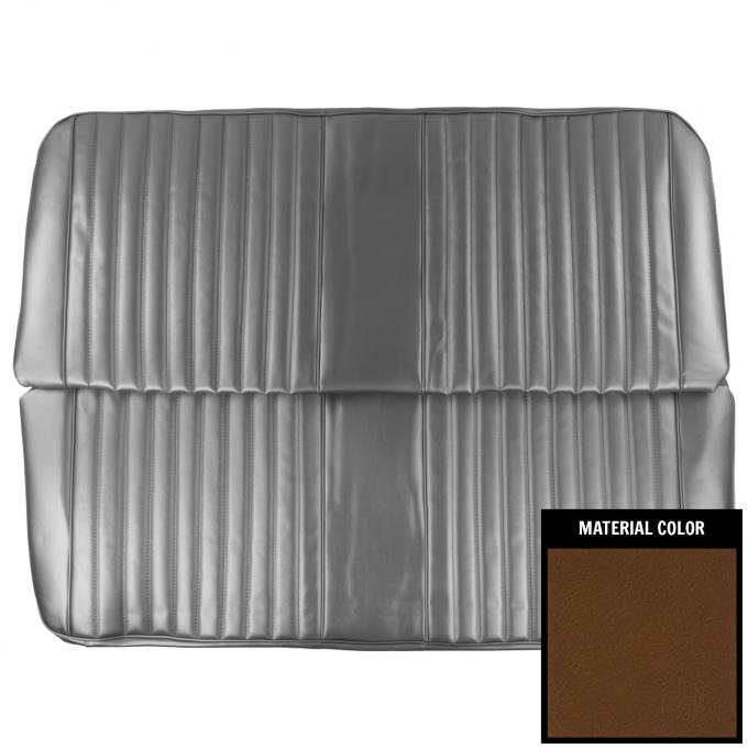 PUI Interiors 1967-1968 Chevrolet Truck Dark Saddle Front Bench Seat Cover 67TS42B