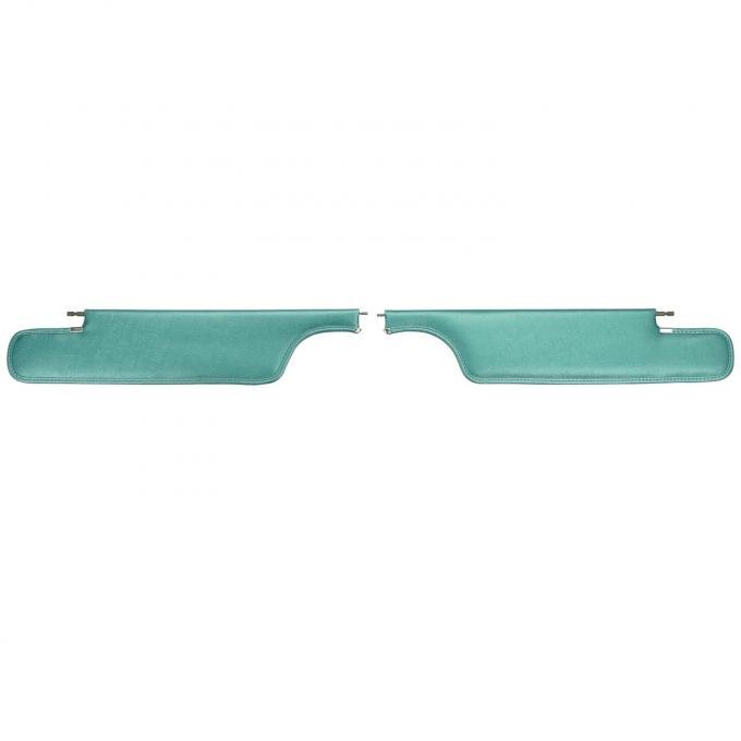 PUI Interiors 1962 Chevrolet Nova Convertible Aqua Sun Visors 62XV50V