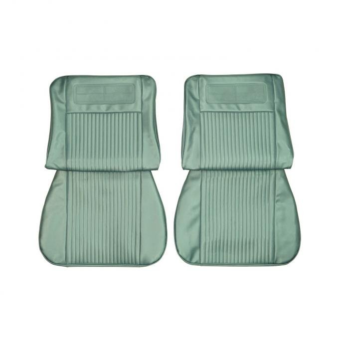 PUI Interiors 1963-1964 Chevrolet Nova Light Blue Front Bucket Seat Covers 63XS56U