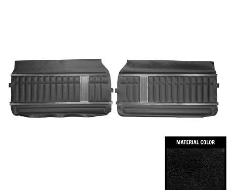PUI Interiors 1970 Chevrolet Impala Black Front Door Panels 70BDN10
