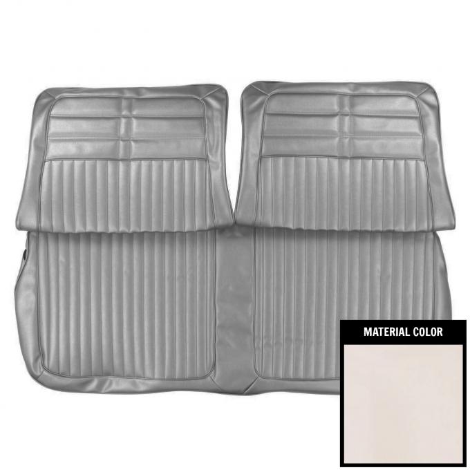 PUI Interiors 1963 Chevrolet Impala White Front Bench Seat Cover 63BS69B