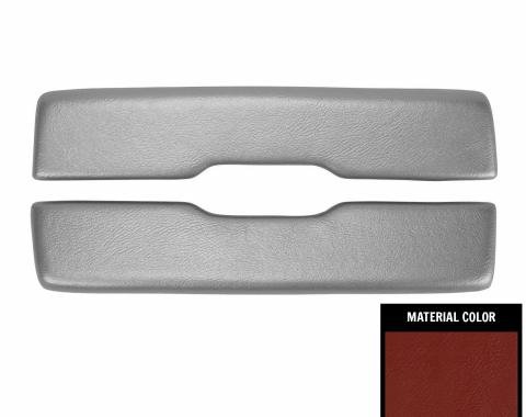PUI Interiors 1965-1967 Chevrolet Impala Red Arm Rest Pads ARP7-30