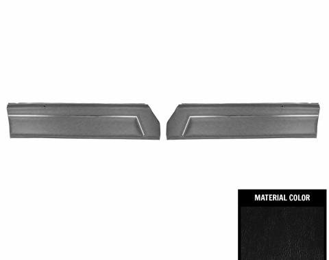 PUI Interiors 1981-1987 Chevrolet El Camino Pre-Assembled Black Front Door Panels 81AD70-P