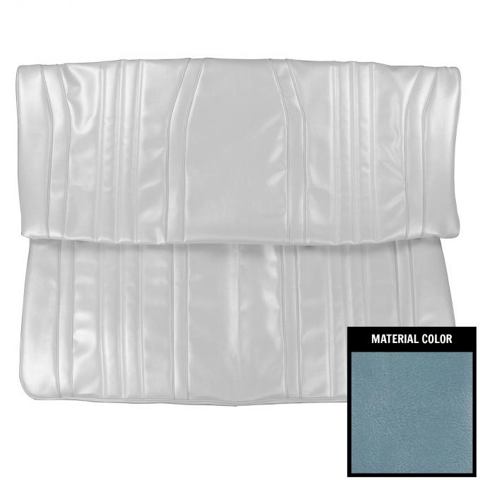 PUI Interiors 1968 Chevrolet Impala/SS Convertible Light & Medium Blue Rear Bench Seat Cover 68BS1217V