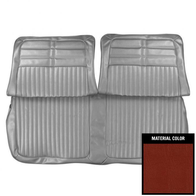 PUI Interiors 1963 Chevrolet Impala Red Front Bench Seat Cover 63BS64B