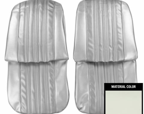 PUI Interiors 1966 Chevrolet Impala/SS White Front Bucket Seat Covers 66BS37U