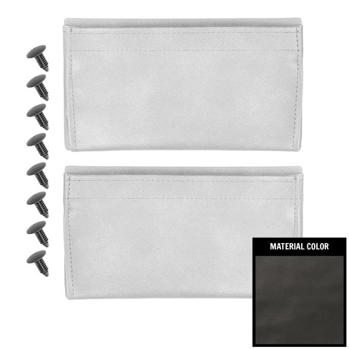 PUI Interiors 1979-1991 GM Truck/Blazer/Jimmy/Suburban Charcoal Vinyl Door Panel Map Pockets 81TDMP06