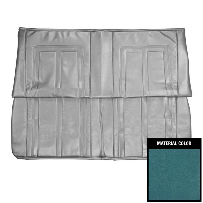 PUI Interiors 1966 Chevrolet Nova SS 2 Door Sedan Bright Blue Rear Bench Seat Cover 66XS14T