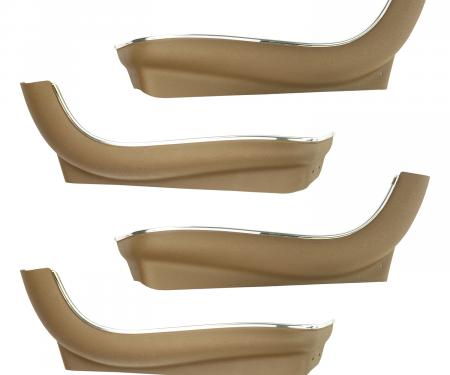 PUI Interiors 1966-1972 Chevelle/GTO/Cutlass/Skylark/Impala/Nova Dk Saddle Plastic Seat Skirts 69ASBB42